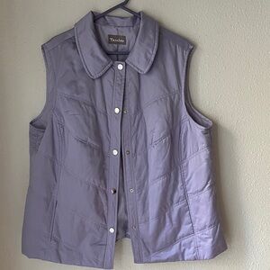TanJay Women's Lavender Quilted Vest